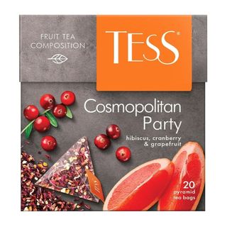 Чай Tess Cosmopolitan Party, травяной, 20 пирамидок / Чай пакетированный