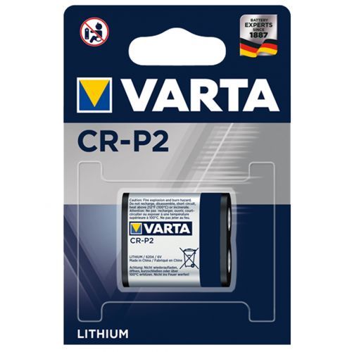 Батарейки Varta Professional Lithium, фотолитиевый, CR-P2, 6V, 1 шт, цена за штуку / Батарейки