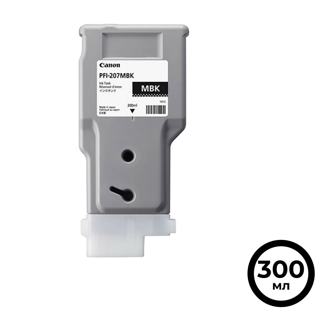 Тонер оригинальный Canon PFI-207MBK для imagePROGRAF-iPF680/685/780/785, матовый черный, 300 мл / null