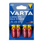 Батареялар Varta LONGLIFE Max Power Mignon саусақты AA LR6, 1.5V, 4 дана, баға бір қаптамасы үшін