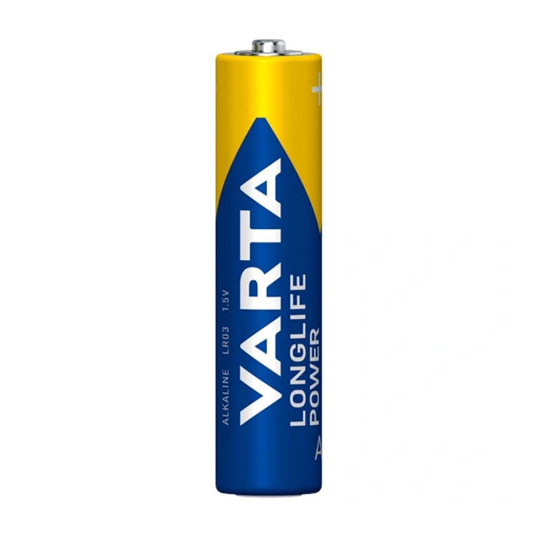 Батареялар Varta LONGLIFE Power Micro шынашақты AAA LR03, 1.5V, 4 дана, баға бір қаптамасы үшін / Батареялар №2