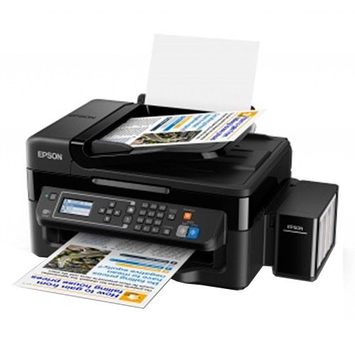 МФУ струйный цветной Epson L566, А4, 5760*1440, 33 стр/мин, с СНПЧ, без кабеля USB, Wi-Fi / Струйные №2