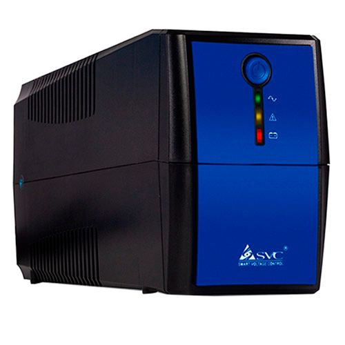 ИБП SVC V-1000, 1000ВА/500Вт, черно-синий / Источники бесперебойного питания