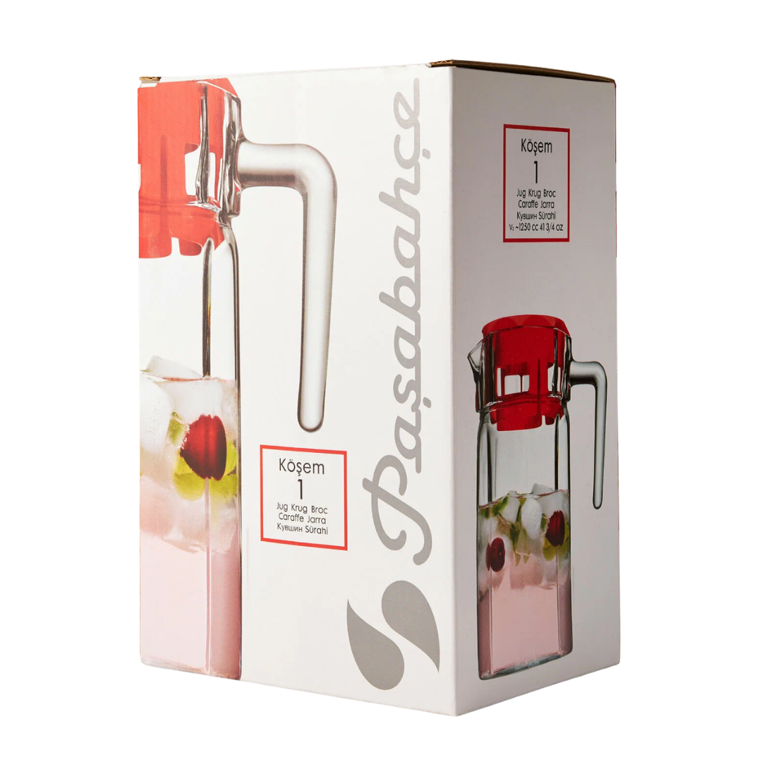 Графин Pasabahce "Kosem", с крышкой, 1,235 л / Посуда столовая №5