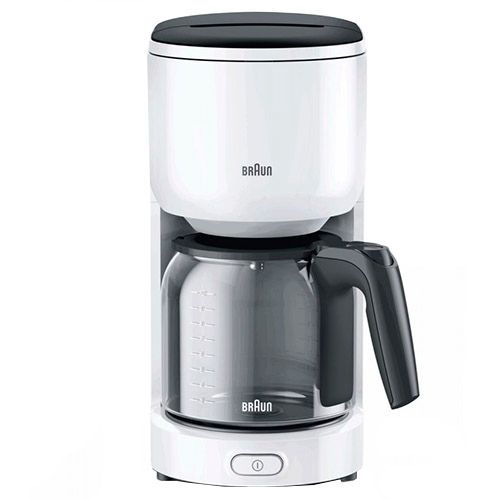 Кофеварка Braun KF 3100, капельная, 1,3 л, 1000 Вт, белая / Кофеварки	