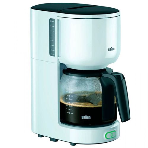 Кофеварка Braun KF 3100, капельная, 1,3 л, 1000 Вт, белая / Кофеварки	 №2