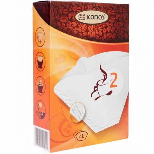 Фильтры для кофеварки Konos N2, бумажные, отбеленные, 40 шт/упак / Кофеварки	