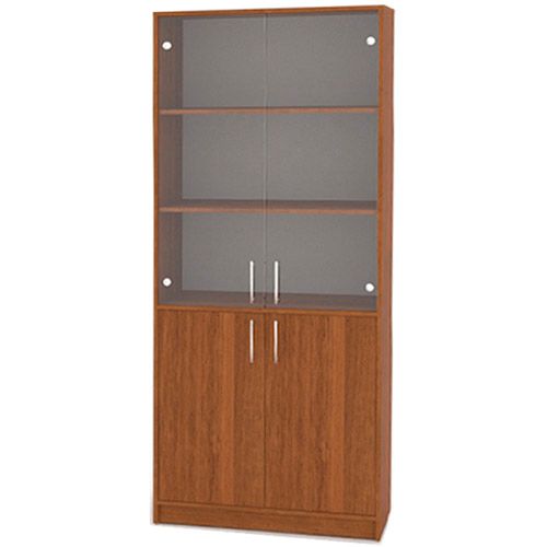 Шкаф для документов Болашак, со стеклянными прозрачными дверьми, 800*400*1900 мм / Шкафы oe.kz Шкаф для документов Болашак, со стеклянными прозрачными дверьми, 800*400*1900 мм / Шкафы