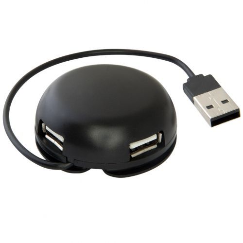 Расширитель USB, Defender Quadro Light, 4 порта, USB 2.0, черный / Веб-камеры
