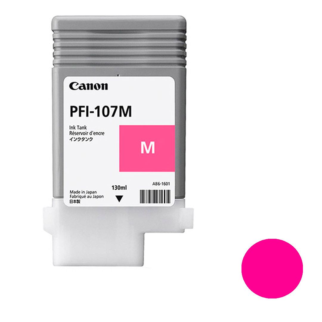 Canon PFI-107M түпнұсқалық тонері imagePROGRAF-iPF670/680/685/770/780/785 үшін, қызылкүрең, 130 мл / null