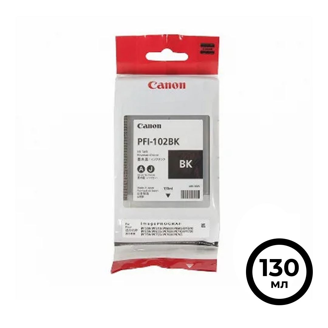 Картридж оригинальный Canon PFI-102BK для iPF500/600/700/710, черный / null
