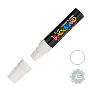 Борлы маркер MunHwa "Black Board Jumbo", су негізінде, 15 мм, ақ, баға бір дана үшін / Тақтаға арналған маркерлер
