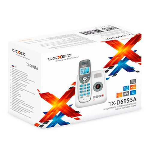 Телефон беспроводной Texet TX-D6955А, белый / null №3