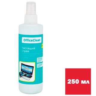 Чистящий спрей OfficeClean, для всех типов экранов и мониторов, универсальный, 250 мл / Чистящие наборы