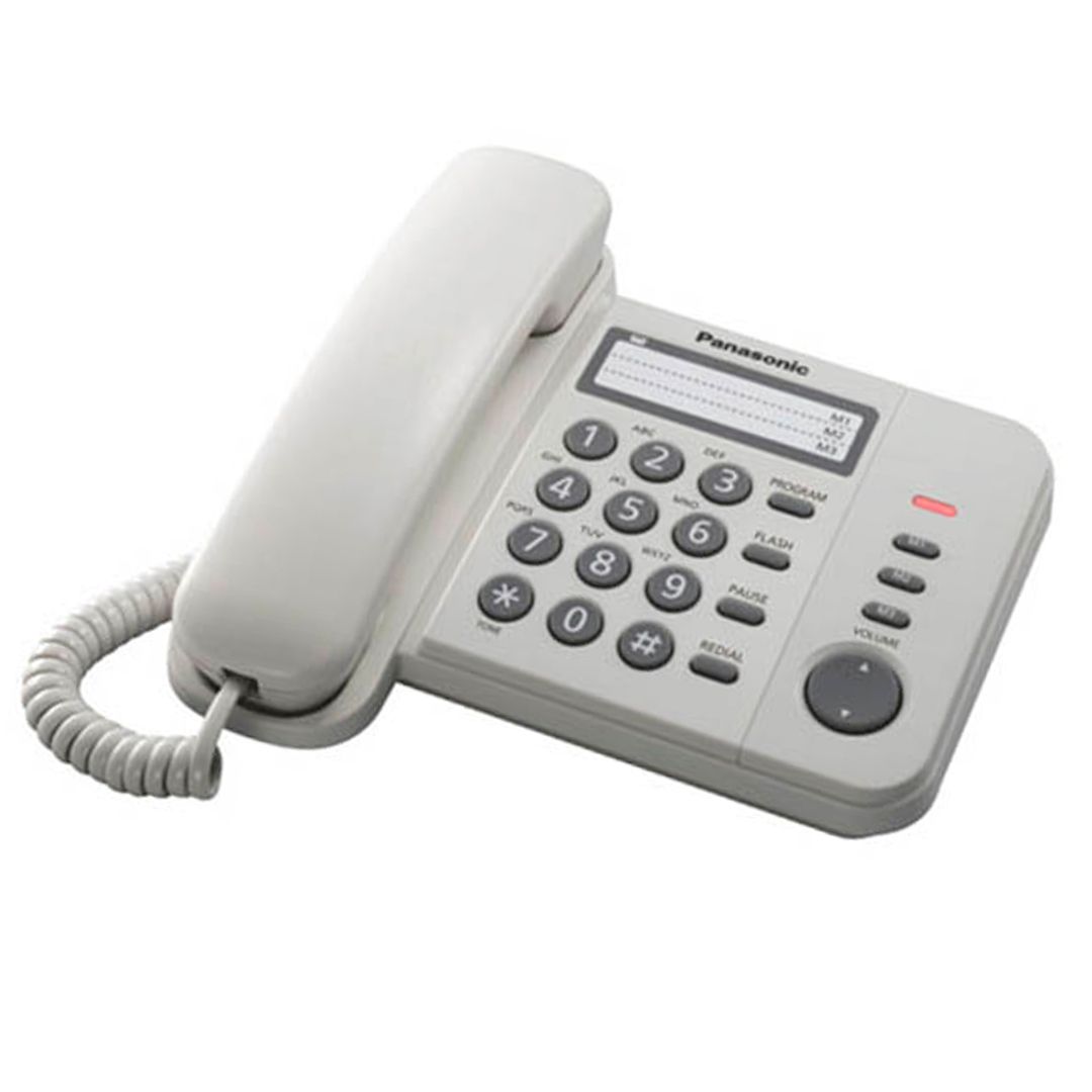 Телефон проводной Panasonic "KX-TS2352RUW", белый / Телефоны проводные