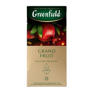 Чай Greenfield Grand Fruit, черный, 25 пакетиков / Чай пакетированный