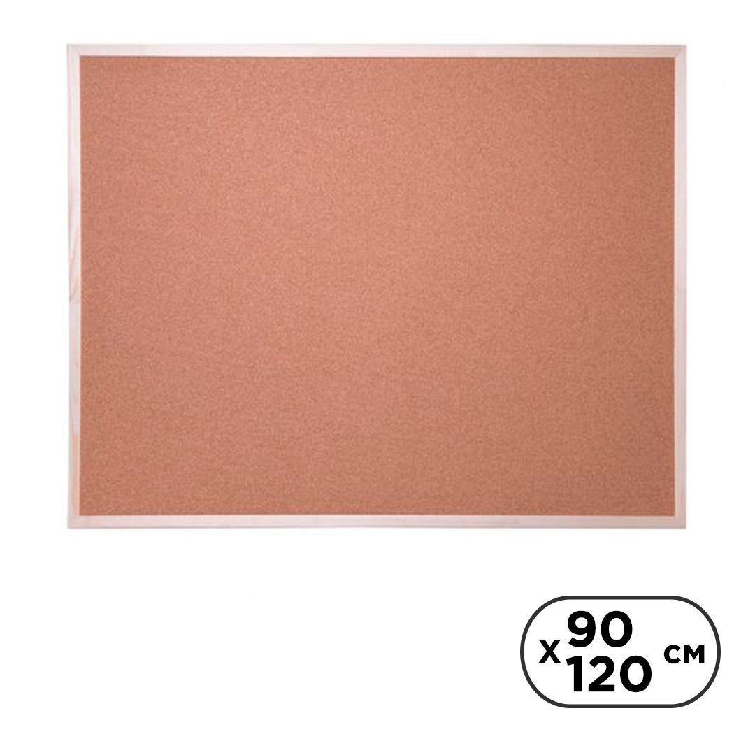 Доска пробковая OfficeSpace, для объявлений, размер 90*120 см / Доски пробковые для объявлений