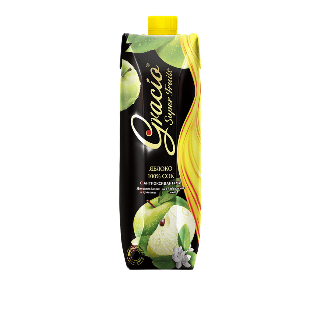 Сок Gracio "Зеленое яблоко", 0,95 л / Напитки и энергетики