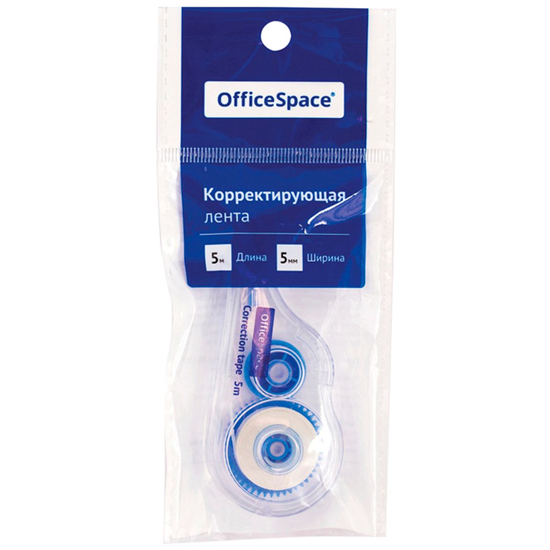 Түзеткіш лента OfficeSpace, 5 мм, ұзындығы 5 м, мөлдір / Түзеткіш ленталар №2