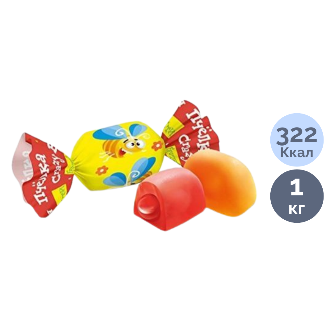 Желе кәмпиттер Roshen "Бешенная пчелка", 1 кг / Кәмпиттер