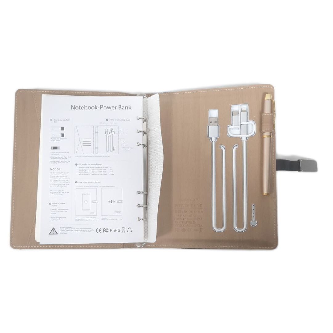 Ежедневник Адеми Ай "Түркістан", с  ручкой и повербанком / Государственные символы №4