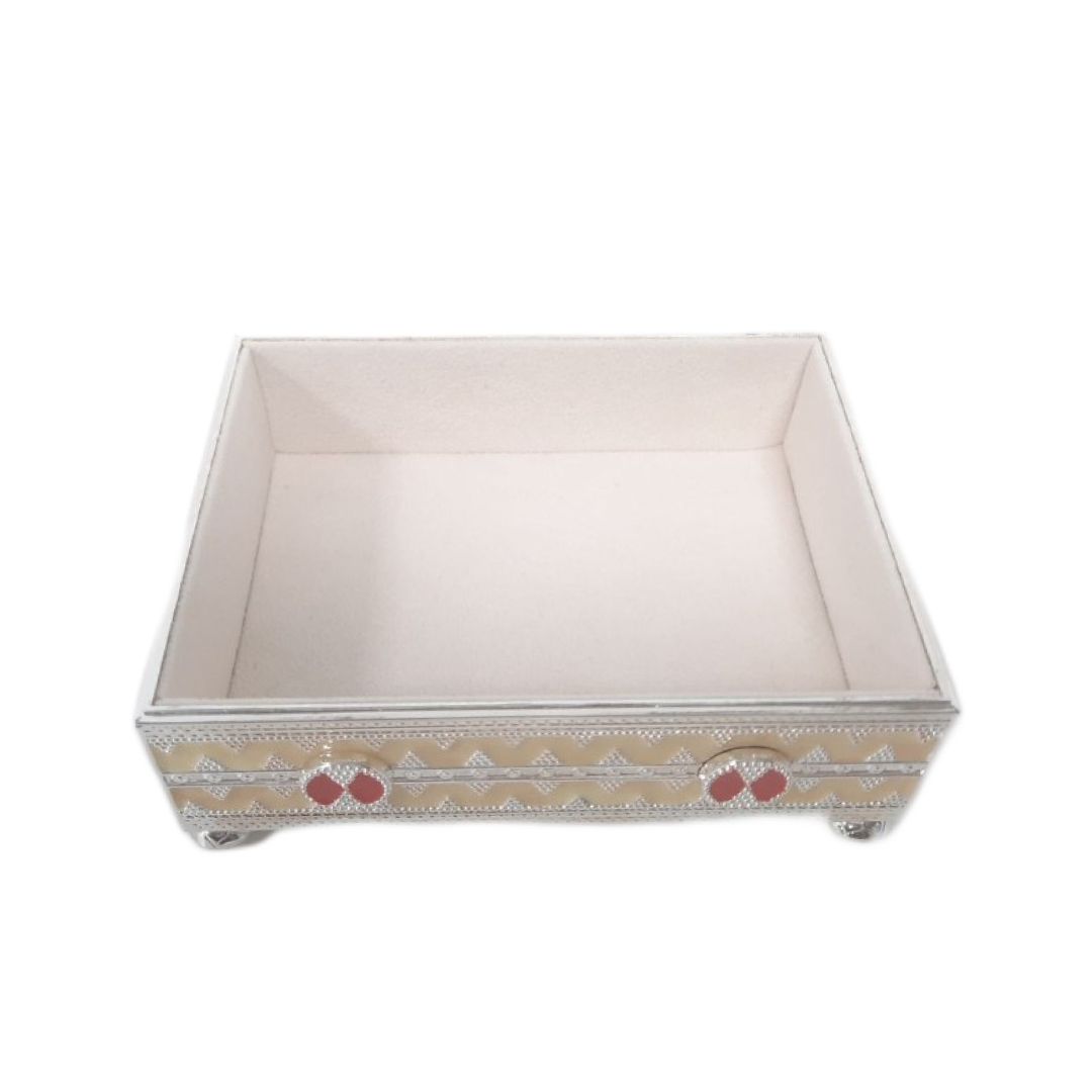 Шкатулка настольная Адеми Ай "Жаухар", металл/позолота/эмаль / Государственные символы №3