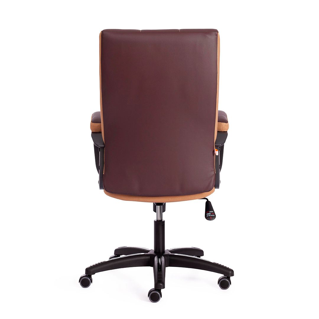 Кресло для руководителя Trendy, экокожа/ткань, коричневое / Кресла для руководителей №4