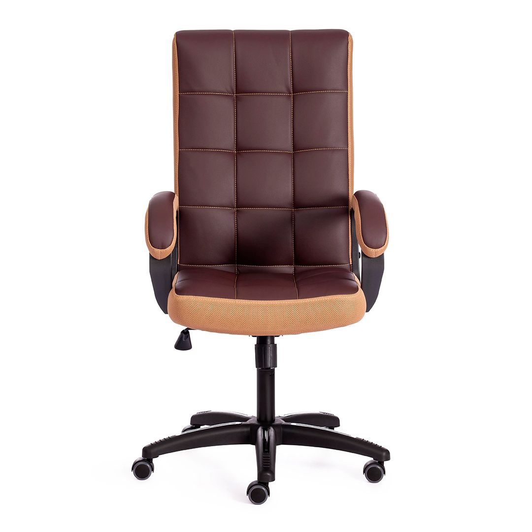 Кресло для руководителя Trendy, экокожа/ткань, коричневое / Кресла для руководителей №5