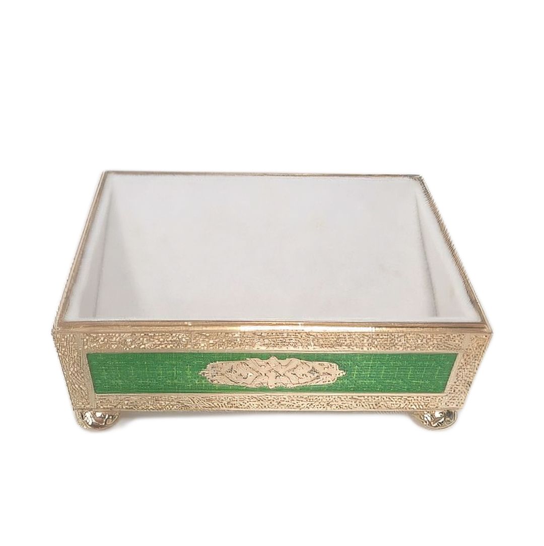 Визитница настольная Адеми Ай "Көкбайрақ", металл/позолота/эмаль / Государственные символы №2