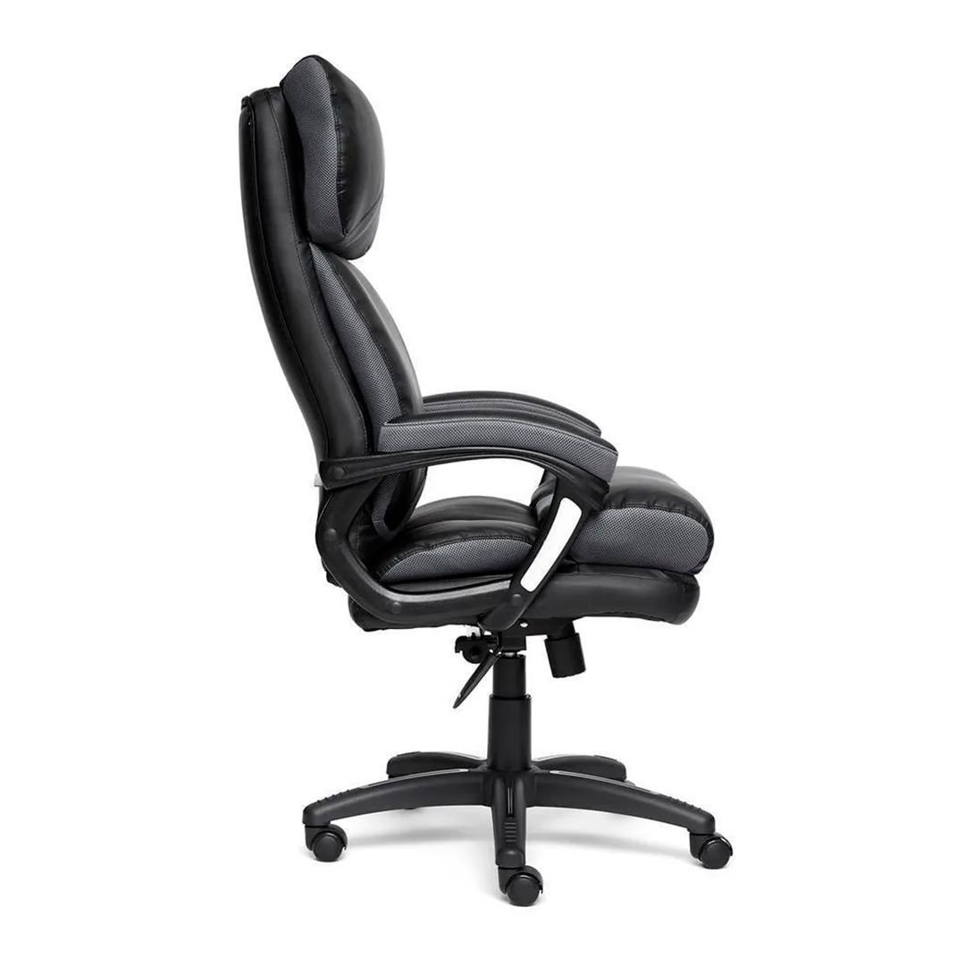 Басқарушы креслосы Duke, эко былғары/мата, қара/сұр / Басқарушыларға арналған креслолар №2