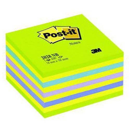 Блок самоклеящийся Post-it НЕОН, 76*76 мм, зеленый, 450 листов / Блоки самоклеящиеся