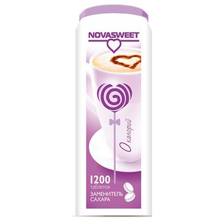 Заменитель сахара в таблетках Novasweet, 1200 таблеток / Здоровое питание