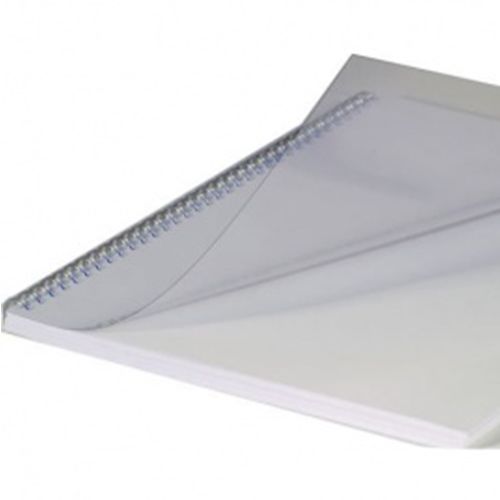 Обложки для переплета пластиковые Rolf, прозрачные 250 мкр., в пачке 100 штук / Пластиковые обложки