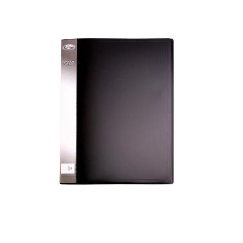 Папка Centrum с боковым зажимом, А4 формат, черная / Папки с зажимом