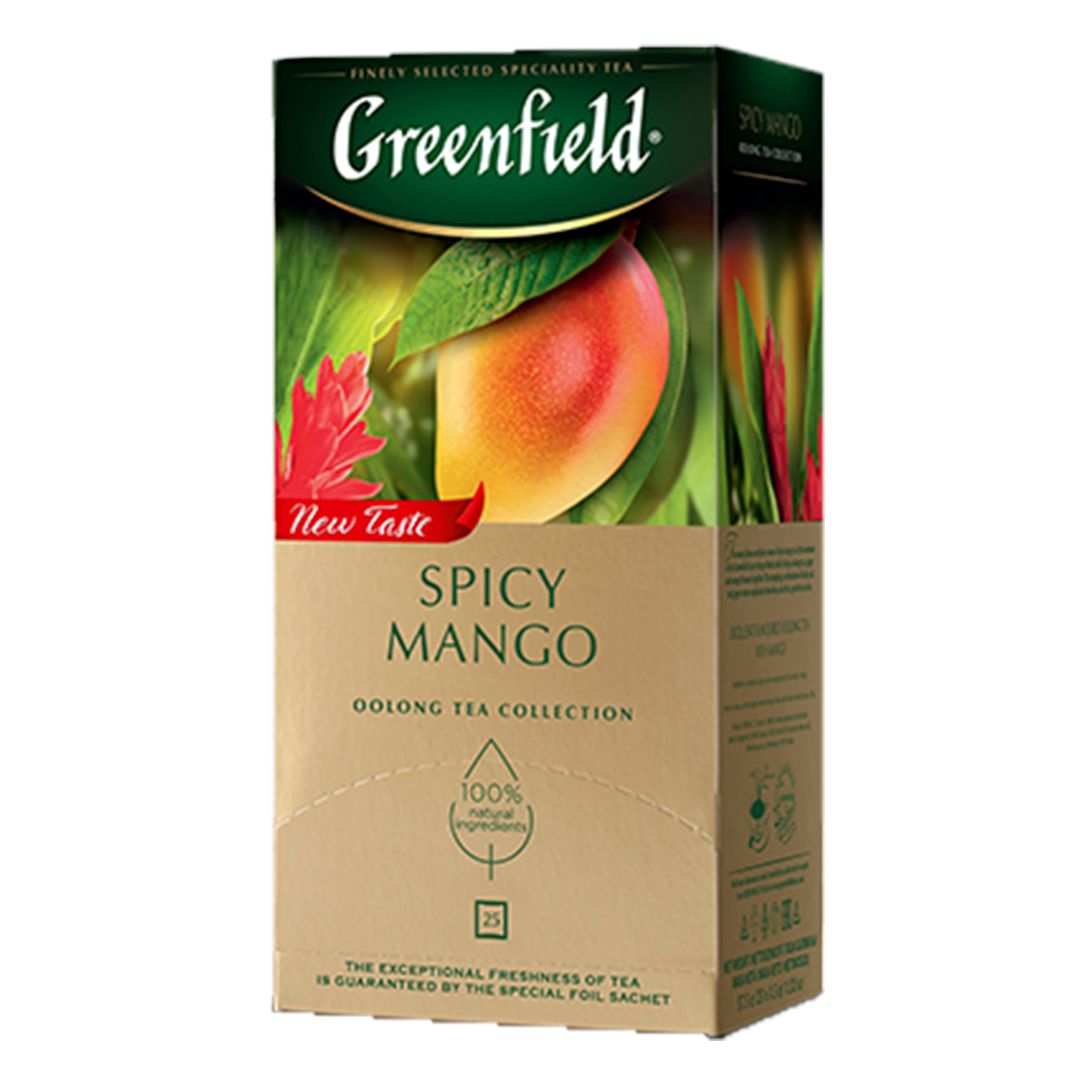 Чай Greenfield Spicy Mango, зеленый, 25 пакетиков