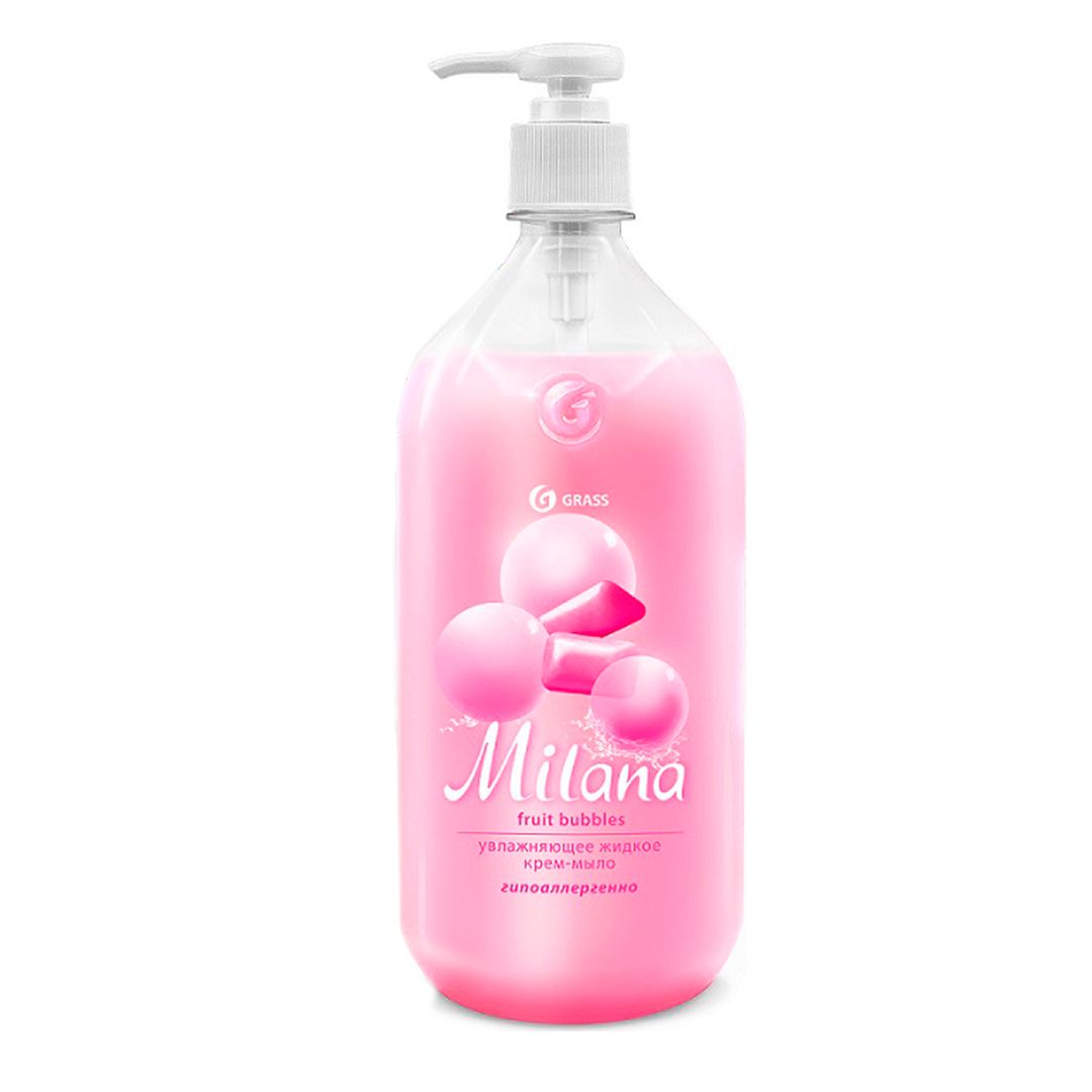 Жидкое крем-мыло Grass "Milana Fruit Bubbles", с дозатором, 500 мл / Жидкое мыло