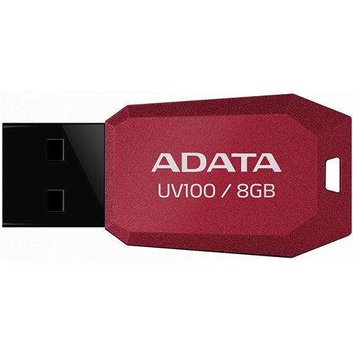 Adata AUV100-8G-RRD, USB Flash Drive 8GB "DashDrive UV100" (Red).