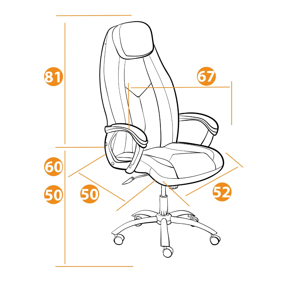 Кресло для руководителя Boss Lux, кож/зам, черное / Кресла для руководителей №5