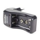 Зарядное устройство Camelion "Mini Travel Charger" BC-1001A, 2*AAA/2*AA/1*9V (Крона), черное
