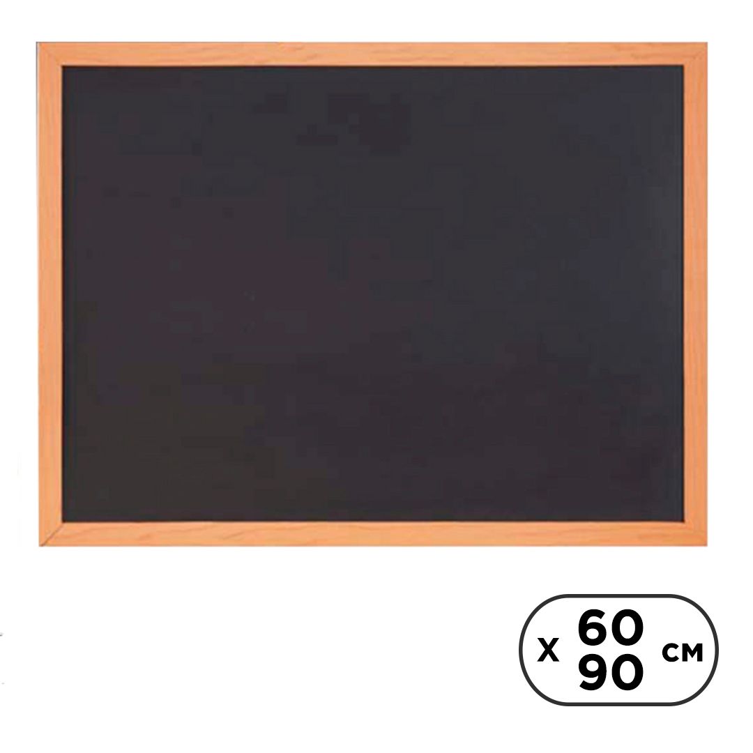Доска меловая в деревянной раме Comix BB6090, 60x90 см / Доски меловые