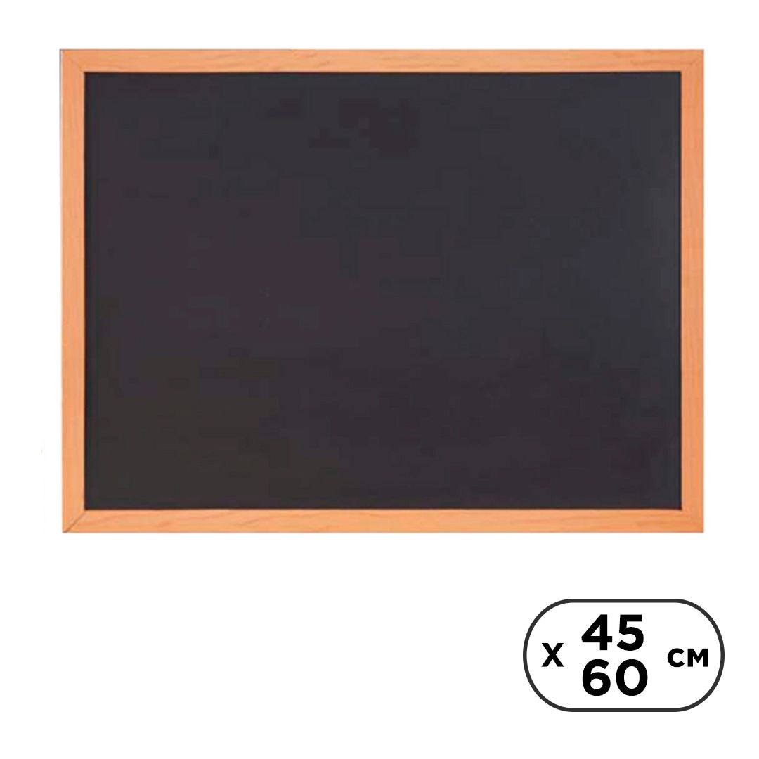 Доска меловая в деревянной раме Comix BB4560, 45x60 см / Доски меловые