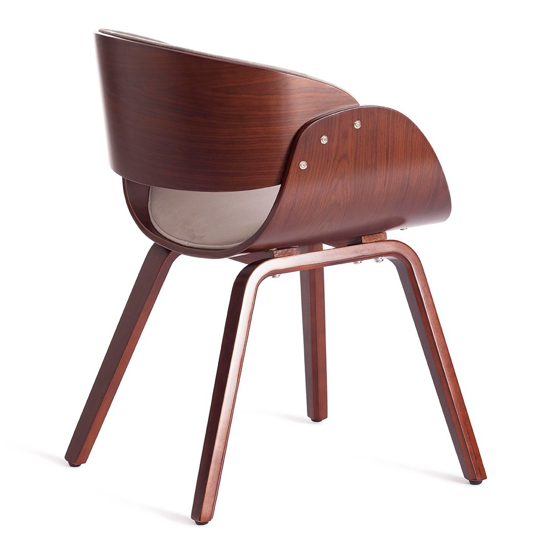 Стул Lando, дерево/ткань, цвет орех/серый / Стулья №4 oe.kz Стул Lando, дерево/ткань, цвет орех/серый / Стулья №4