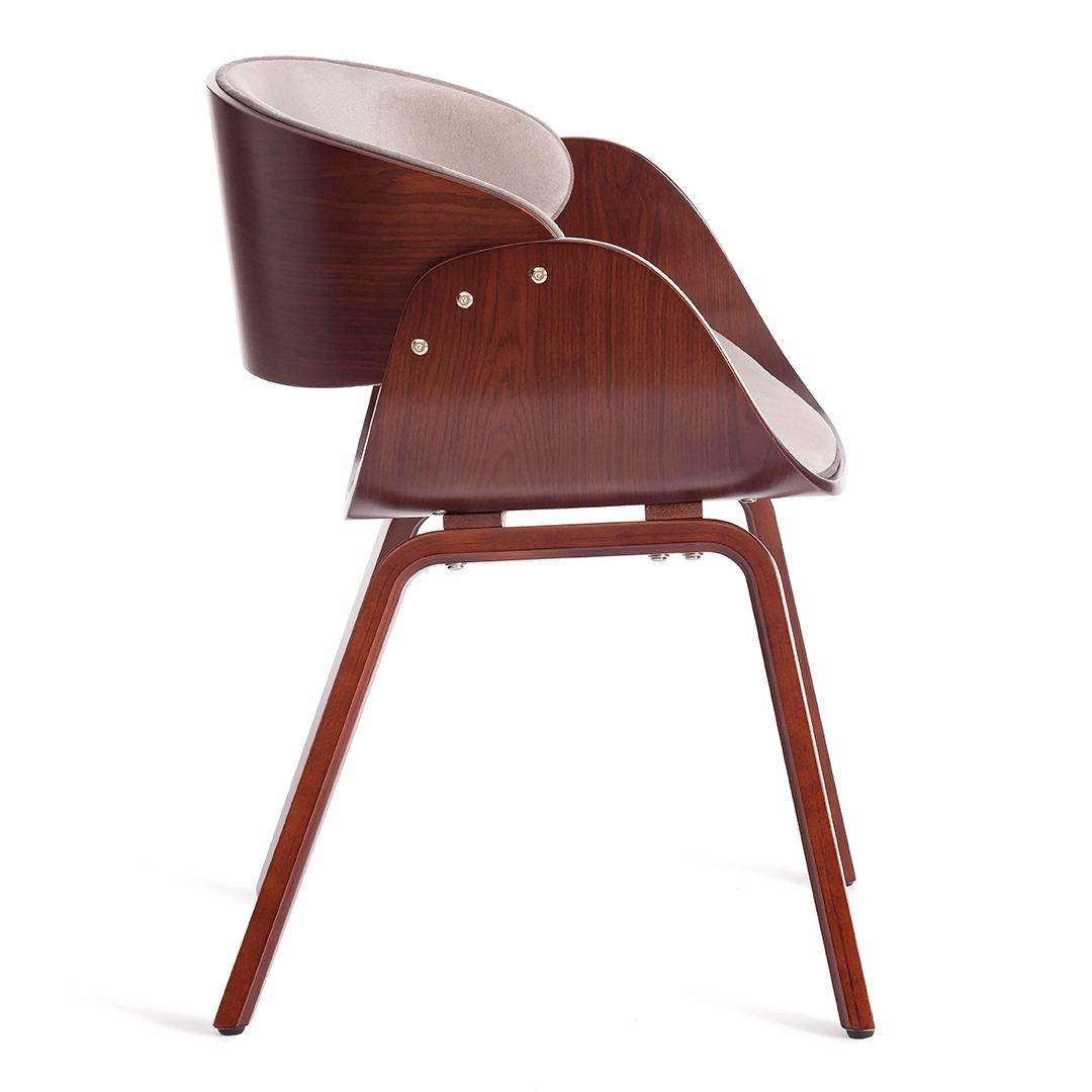 Стул Lando, дерево/ткань, цвет орех/серый / Стулья №3 oe.kz Стул Lando, дерево/ткань, цвет орех/серый / Стулья №3