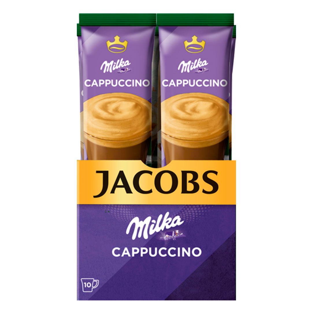 Кофе растворимый Jacobs "Milka Capuccino", 10 пакетиков, 180 гр