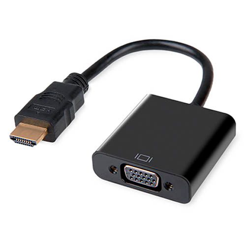 Переходник iPower HDMI на VGA, черный / Интерфейсные кабели