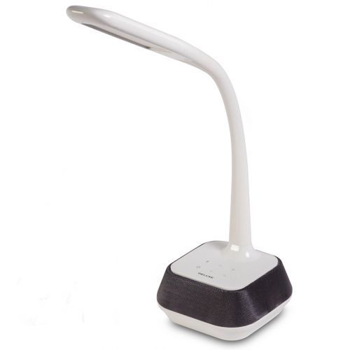 Светильник настольный Deluxe Galanthus светодиодный, Bluetooth динамик, белый / Светильники настольные oe.kz Светильник настольный Deluxe Galanthus светодиодный, Bluetooth динамик, белый / Светильники настольные