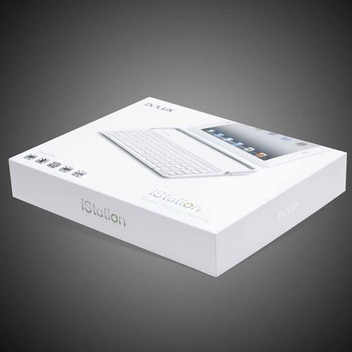 Клавиатура беспроводная универсальная Delux IStation PKO1H с технологией Bluetooth, ENG/RUS, белая / Клавиатуры беспроводные №3