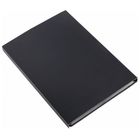 Записная книжка Flexy, А5, 128 л, в линейку, с металлическим шильдом на закладке, черная