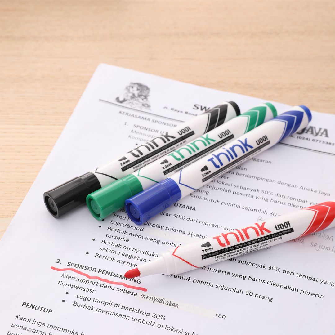 Тақтаға арналған маркерлер жинағы Deli "EU00101", ұшы дөңгелек, 2 мм, ассорти, 4 түс / Тақтаға арналған маркерлер №5