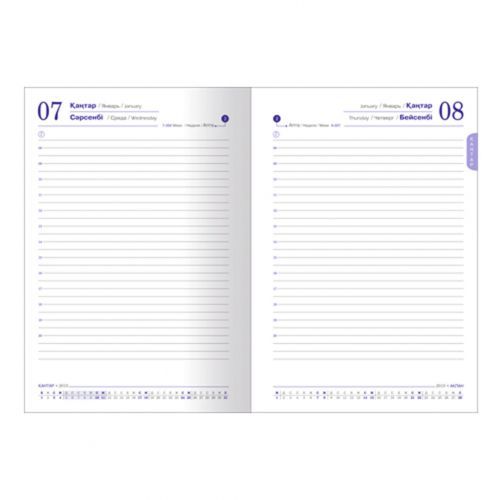 Ежедневник датированный Silvano, 2019 г., А5, 176 л., с золотым срезом, черный / Ежедневники датированные №2